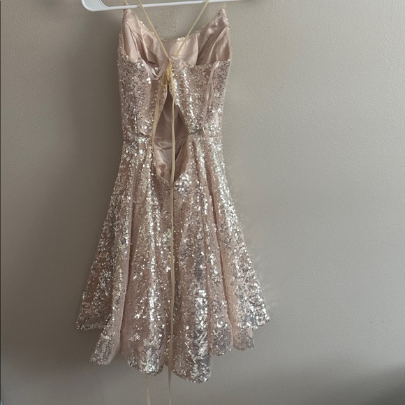 Cinderella Divine 4 sequin dress lace up short homecoming cocktail party hoco - Picture 3 of 5